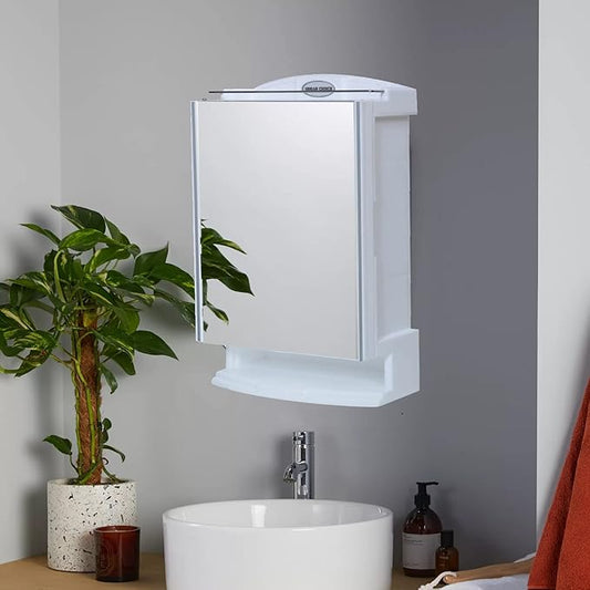 URBAN CHOICE storage washbasin rack and shelf Polypropylene Wall Shelf  (Number of Shelves - 6, White)